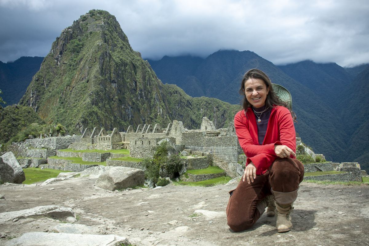 Kenia em Machu Picchu, Peru